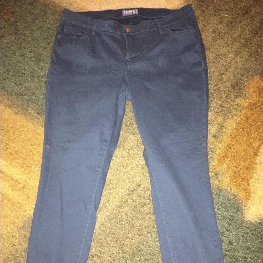 ON 14 Petite Brushed Teal Jeans